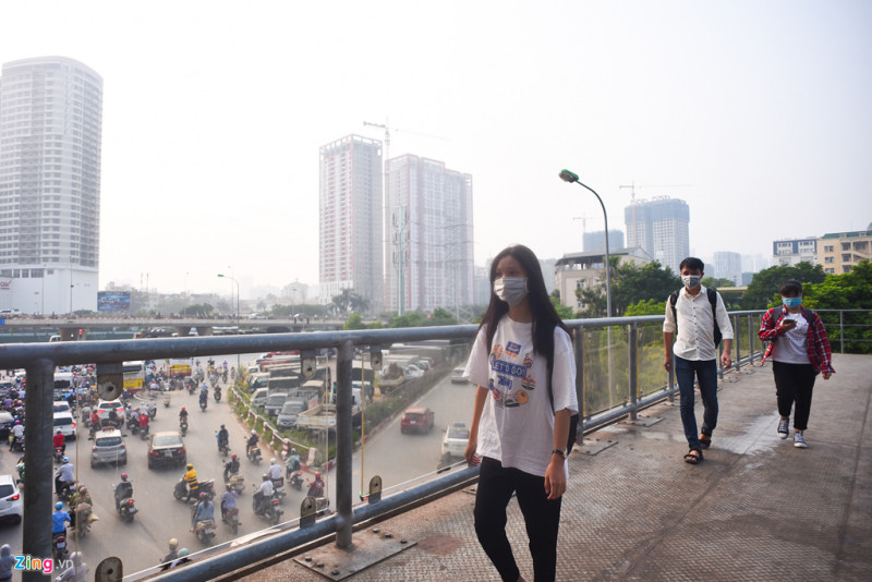 Ha Noi trong bao dong do ve o nhiem khong khi hinh anh 7 