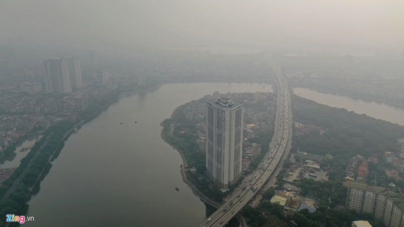 Ha Noi trong bao dong do ve o nhiem khong khi hinh anh 12 