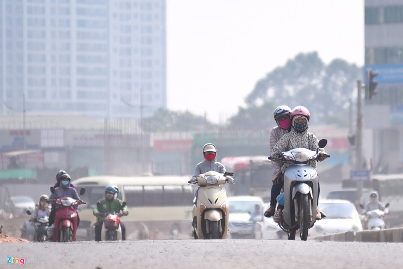 Ha Noi trong bao dong do ve o nhiem khong khi hinh anh 16 