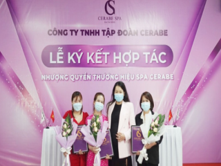 Lễ kí kết hợp tác toàn diện giữa Chuỗi nhượng quyền thương hiệu Spa Cerabe và Tân 3 bà chủ mới