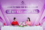 Tân giám đốc Hoàng Thị Kim Tuyến ký kết hợp tác mở Spa Cerabe