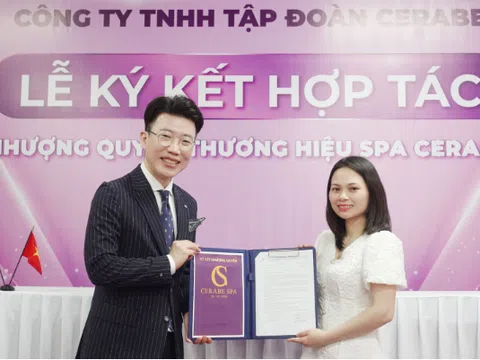 Lễ kí kết hợp tác toàn diện giữa Chuỗi nhượng quyền thương hiệu Spa Cerabe và Chủ Spa Nguyễn Thị Lan