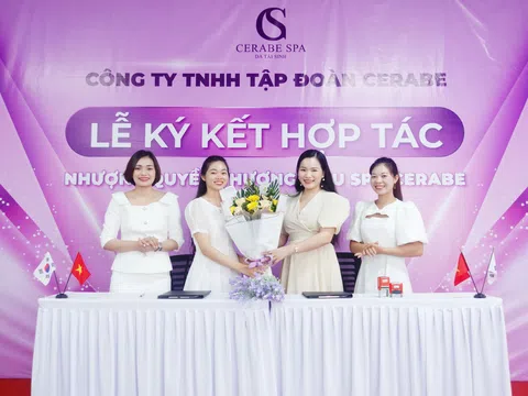 Chúc mừng tân giám đốc Lý Thị Thơm nhận quyền thương hiệu Spa Cerabe