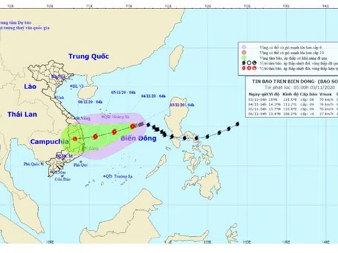 Bão số 10 ở cấp 8-9 có thể thay đổi tính chất rất nhanh