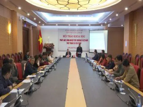 HỘI THẢO KHOA HỌC PHÁP LUẬT CÔNG NGHIỆP MÔI TRƯỜNG Ở VIỆT NAM THỰC TRẠNG VÀ GIẢI PHÁP